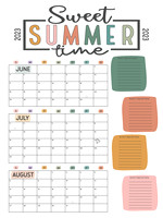 Sweet Summer Time Calendar